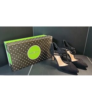 Kelly & Katie Women's Strappy Pointed Toe Heels Size 7.5 Black w/Box